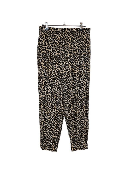 J. Crew Pants - J. Crew Factory Leopard Wide Leg Crop Jamie Pant, 6
